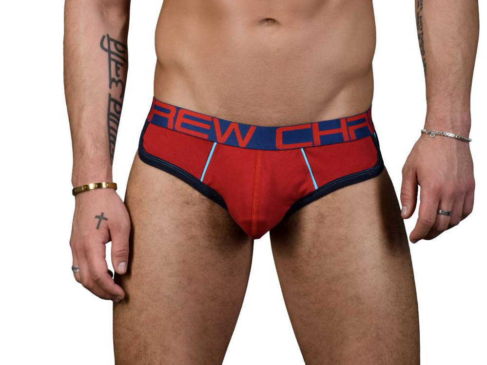 Retro Pop Slipy ANDREW CHRISTIAN s Pushup kapsou Show-It Red1